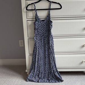 Old Navy Navy Blue Floral Maxi Dress